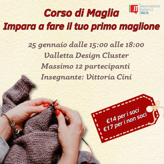 Corso di Maglia - Impara a fare il tuo primo maglione