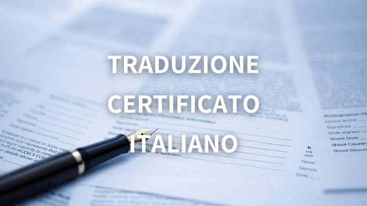 Traduzione Certificato italiano - rimborso