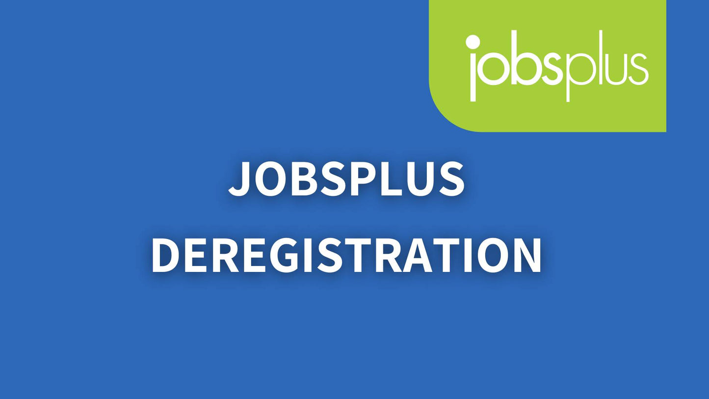 Jobsplus deregistration